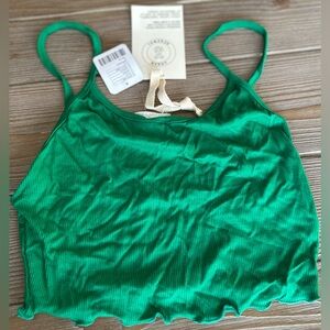 ‼️RARE‼️🎸Urban Renewal🎸🔥NWT🔥Ruffle Cami in Green—S
